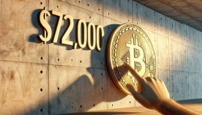 Bitcoin moves towards a daily close above $72,000